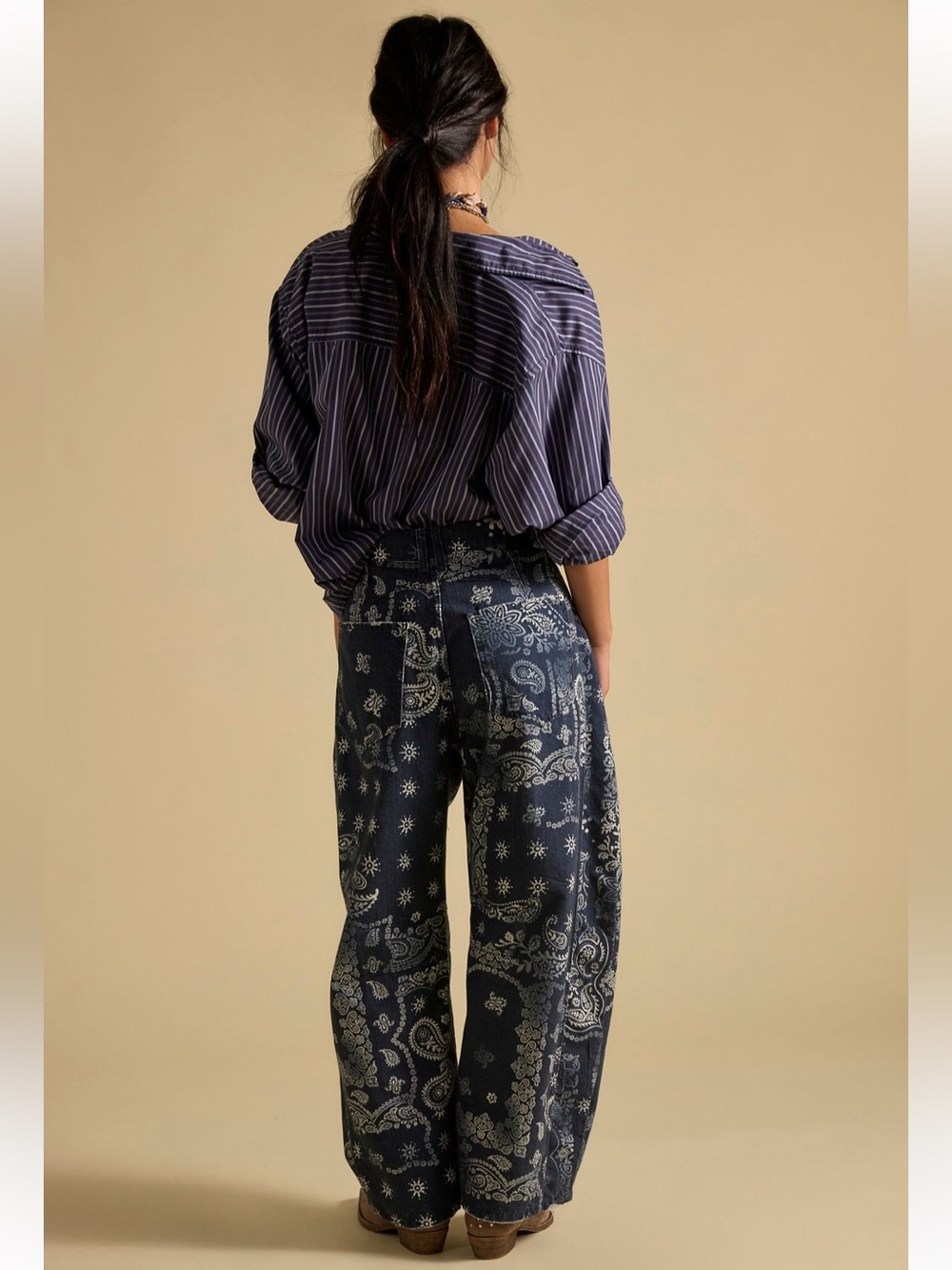 Free People We The Free Good Luck Barrel Jeans - Picture 7 of 16